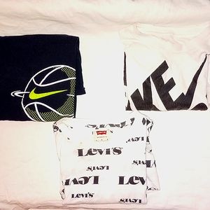 3 Boys Nike& Levi's Tees